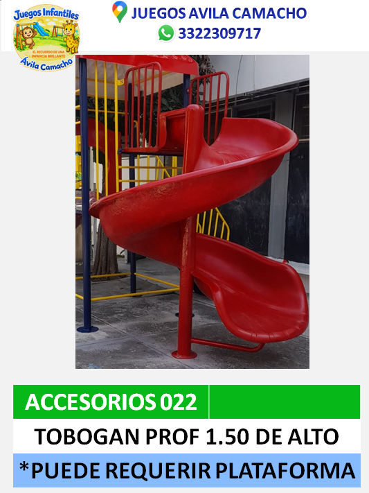 tobogan 1.80 abierto